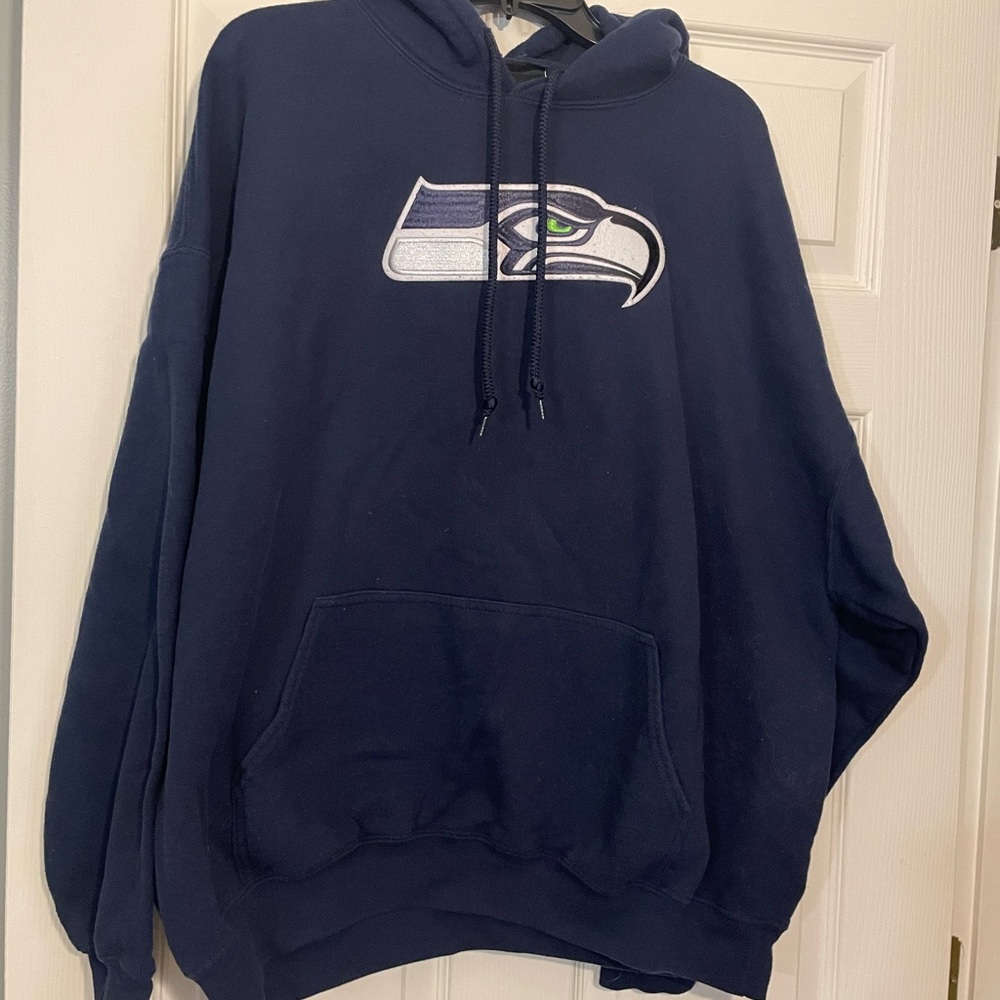 NFL Seattle Seahawks Navy Blue Hoodie